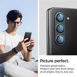 Захисне скло для камери Spigen Glass tR EZ Fit Optik Pro Black для Samsung Galaxy Z Fold5 (2 шт.) (AGL06524) - мініатюра 7