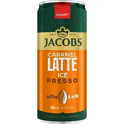 Напій молочний з кавою Jacobs IcePresso Caramel Latte, оригінал, 250 мл