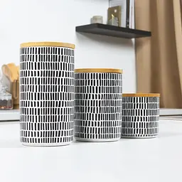 Місткість для зберігання МВМ My Home 1100 мл сіра (KP-16 L GRAY/WOOD) - мініатюра 3