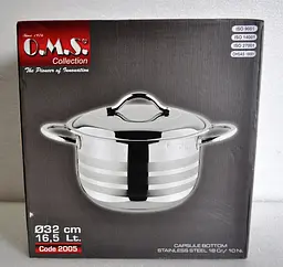 Каструля O.M.S. Collection 2005-32 см 14,5 л - мініатюра 9
