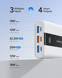 Портативний зарядний пристрій VRURC, для швидкої зарядки 2000 мАг, PD і QC 3.0 Mini Travel Essentials - мініатюра 4