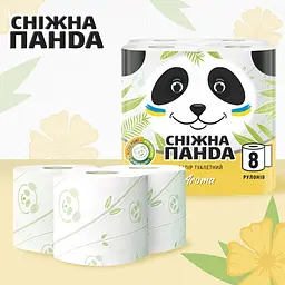 Двошаровий туалетний папір Сніжна Панда Арома, 8 рулонів - мініатюра 2