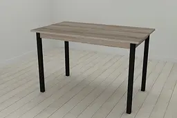 Стіл кухонний Ferrum-decor Маріо 75x120x70 Чорний ДСП Сонома Трюфель 16мм (FRD-106331) - мініатюра 3