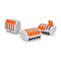 З'єднувач кабелю 5-pin аналог WAGO K222-415, 15штпак Voltronic (K222-415/15)