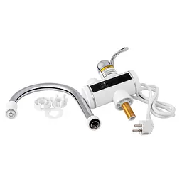 Проточний кран-водонагрівач кухонний Lidz Warm 058, White/Chrome LDWAR058WCR24985 - мініатюра 5