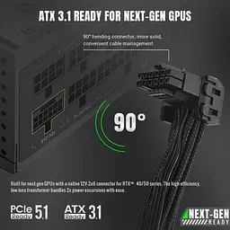 Блок живлення GameMax GS 850G V25 850W SFX 80+ Gold (GS 850G V25) - мініатюра 9