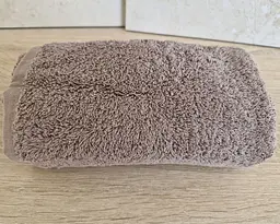 Рушник турецький махровий однотонний Gulcan 50х90 коричневий Brown щільність 480 г/м2 петля 16/1 - мініатюра 3