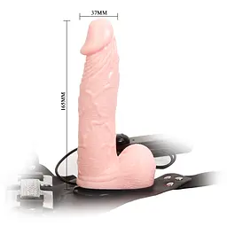 Страпон - Ultra Passionate Harness Vibrating, 16.5 см - мініатюра 8