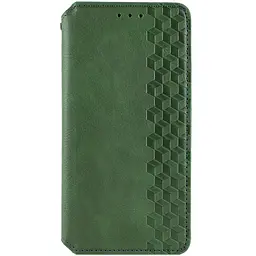 Шкіряний чохол-книжка GETMAN Cubic (PU) для Realme 11 4G Зелений