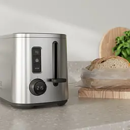Тостер 800Вт, дисплей, метал Electrolux kuh0014863 - мініатюра 7