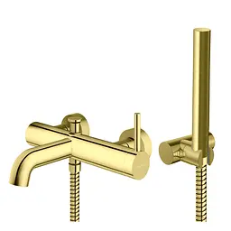 Змішувач для ванни Kohlman Axel gold настінний KPL-QW110AGD, Золотий