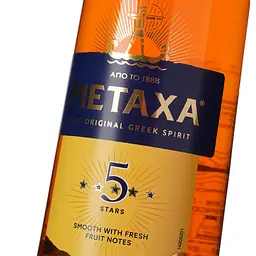 Алкогольний напій Metaxa 5 зірок 38% 0.5 л (207395) - мініатюра 5