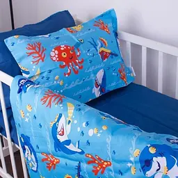 Простирадло MirSon Kids Time Сатін, 22-1314, Cerulean - мініатюра 2