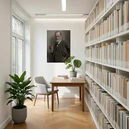 Інтер'єрна картина Зигмунд Фрейд, Sigismund Freud, психоаналітика, психіатрія, 60×43 см (id7249) - мініатюра 4