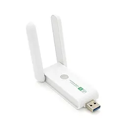 Бездротовий мережевий адаптер Wi-Fi-USB3.0 Merlion LV-UAC15,RTL8812BU, з 2-ма антенами 10см,802.11bgn, 1200MB,2.4 GHz,Blister