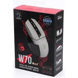 Миша ігрова A4Tech W70 Max Bloody (Panda White) - мініатюра 2