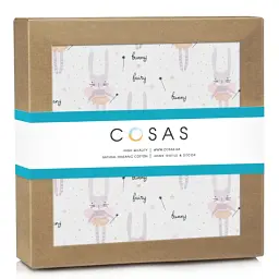 Багаторазова непромокаюча пелюшка Cosas Bunny Fairy 100х140 см біла (Diaper_BunnyFairy_100x140) - мініатюра 2