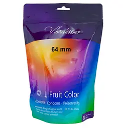 Презервативи - Vibratissimo XX ... L Fruit Color, 64 мм, 50 шт. - мініатюра 3