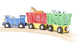 Дерев'яний ігровий набір Melissa&Doug Потяг з тваринами (MD10644) - мініатюра 2