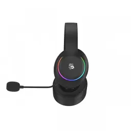 Навушники бездротові Bloody GR520, Black, Bluetooth 5.3 / USB 2.4 GHz / 3.5 мм, мікрофон, динаміки 50 мм, RGB підсвічування, 16 Ом, 105 дБ, 1050 mAh - мініатюра 4