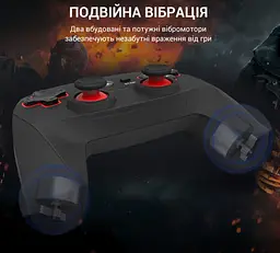 Геймпад джойстик GamePro GP-600 Black 2.4G Wireless PC/PS3/Android - мініатюра 10