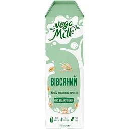 Упаковка вівсяного напою Vega Milk 11.4 л (950 мл х 12 шт.) - мініатюра 3