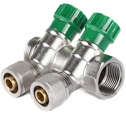 Колектор вентильний з фітингом Koer KR.1123-2 3/4"x2 ways KR2829