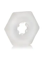 Ерекційне кільце CalExotics Sexagon Enhancer 4 см (прозорий) - мініатюра 9