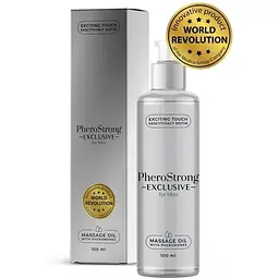 Масажна олія з феромонами для чоловіків PheroStrong Massage Oil Exclusive, 100 мл - мініатюра 3