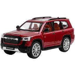 Колекційна металева модель автомобіля АвтоЕксперт Toyota Land Cruiser 300 GR Sport з інерцією, світлом та звуком 1:24