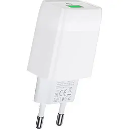 Мережевий зарядний пристрій Hoco C72Q Glorious 18W White (732514) [123680] - мініатюра 2