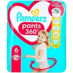 Підгузки трусики Pampers Pants 6 (15+ кг), 15 шт. - мініатюра 2
