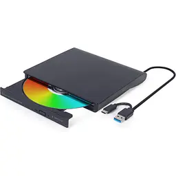 Оптичний привід Gembird Black, DVD+/-RW, USB 3.1 / Type-C (DVD-USB-03)