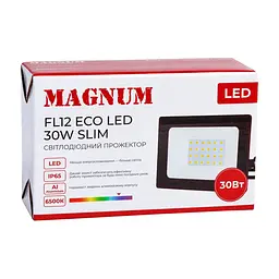 Прожектор MAGNUM FL12 ECO LED 30Вт slim 6500К IP65 (90018083) - мініатюра 5
