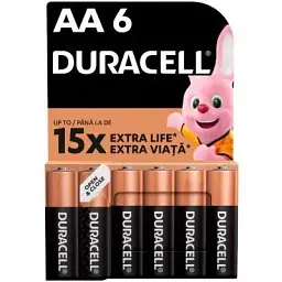 Батарейка Duracell AA лужні 6 шт. в упаковці (5007757)