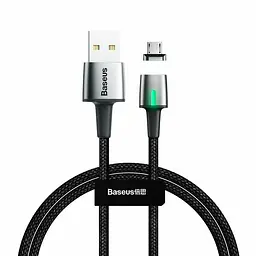 Кабель Baseus Zinc Magnetic Cable USB to MicroUSB USB 2.4A 1m CAMXC-A01 Black