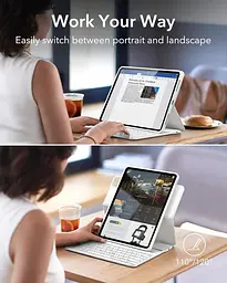 Чохол із клавіатурою ESR для iPad Pro 11 дюймів (1ª, 2ª, 3ª, 4ª покоління) та iPad Air (4ªª, 5ª покоління), знімний магнітний - мініатюра 7