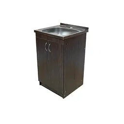 Тумба з накладною мийкою для кухні ЛДСП 50х50х83 см Венге (52866-01120) - мініатюра 4