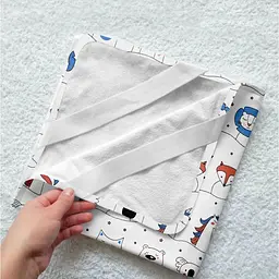 Наматрацник непромокаючий Cosas Animals Line 70х120 см білий (WaterSheet_AnimalsCord_120) - мініатюра 5