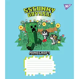 Набір зошитів Yes Minecraft Flowers A5 в клітинку 24 аркуші 20 шт. (767588) - мініатюра 2