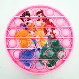 Сенсорна іграшка антистрес силіконова нескінченна пухирець поп іт UKC Pop It Fidget принцеси