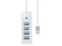 USB-хаб Orico PW4U-U3-015-WH-BP (CA914869) - мініатюра 2