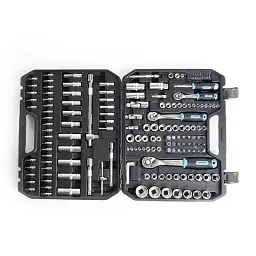 Набір насадок та інструментів Apro з тріскачкою CrV 1/4" 3/8" 1/2" 90Т 171 шт. 30412 - мініатюра 2
