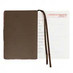 Щоденник діловий Leo Planner 2027 Bloom А5 твердий 368 сторінок коричневий (252766) - мініатюра 4