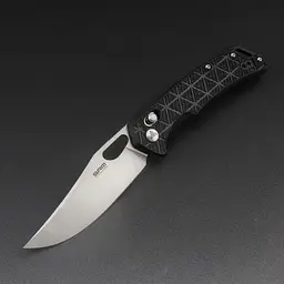 Ніж складаний туристичний SRM Retriever 9201-PB (9 см) 8Cr13MoV / FRN чорний - мініатюра 5