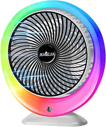 Настільний вентилятор з підсвіткою Mini fan VU-04 • Міні-вентилятор з батареєю 1200 мАг, LED-підсвіткою та 3 режимами обдування - мініатюра 3