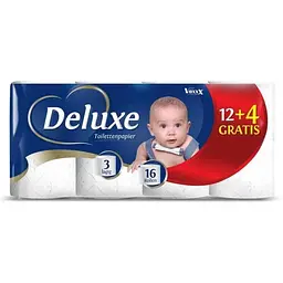 Туалетний папір DELUXE 16шт 3шар Toilettenpapier