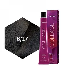 Перманентна фарба для волосся Lakme Collage Creme Hair Color відтінок 6/17 60 мл - мініатюра 2