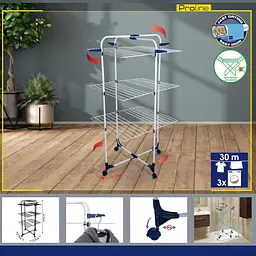 Сушарка для білизни підлогова Casa Si Flamingo 3 White (CS92140H04) - мініатюра 3