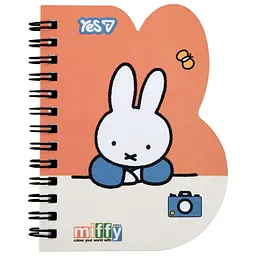 Блокнот Yes В7, 60 арк. подв. спіраль "Miffy Camera", клітинка